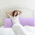 thumbnail image 3 of REGALWOVEN 1800 Microfiber Breathable Zippered Pillowcases Set of 2, Queen Violet 20"x30", 3 of 7