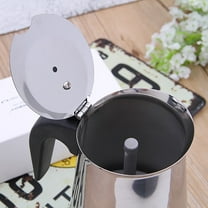 Clearance Sale!Honmg 1X Stainless Steel Coffee Pot (2 Cup Capacity) in Silver and Made of Stainless Steel,Stainless Steel Mocha Espresso Latte Percolator Stove Top Coffee Maker Pot Too