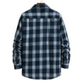 thumbnail image 4 of Black and Friday Deals 2023 Womens Clothes Clearance GaThRRgYP Men's Plaid Pattern Shirt,Fashion Shirt with Contrast Color,Fashion Men Casual Plaid Print Pocket Long Sleeves Shirt Blouse, 4 of 4