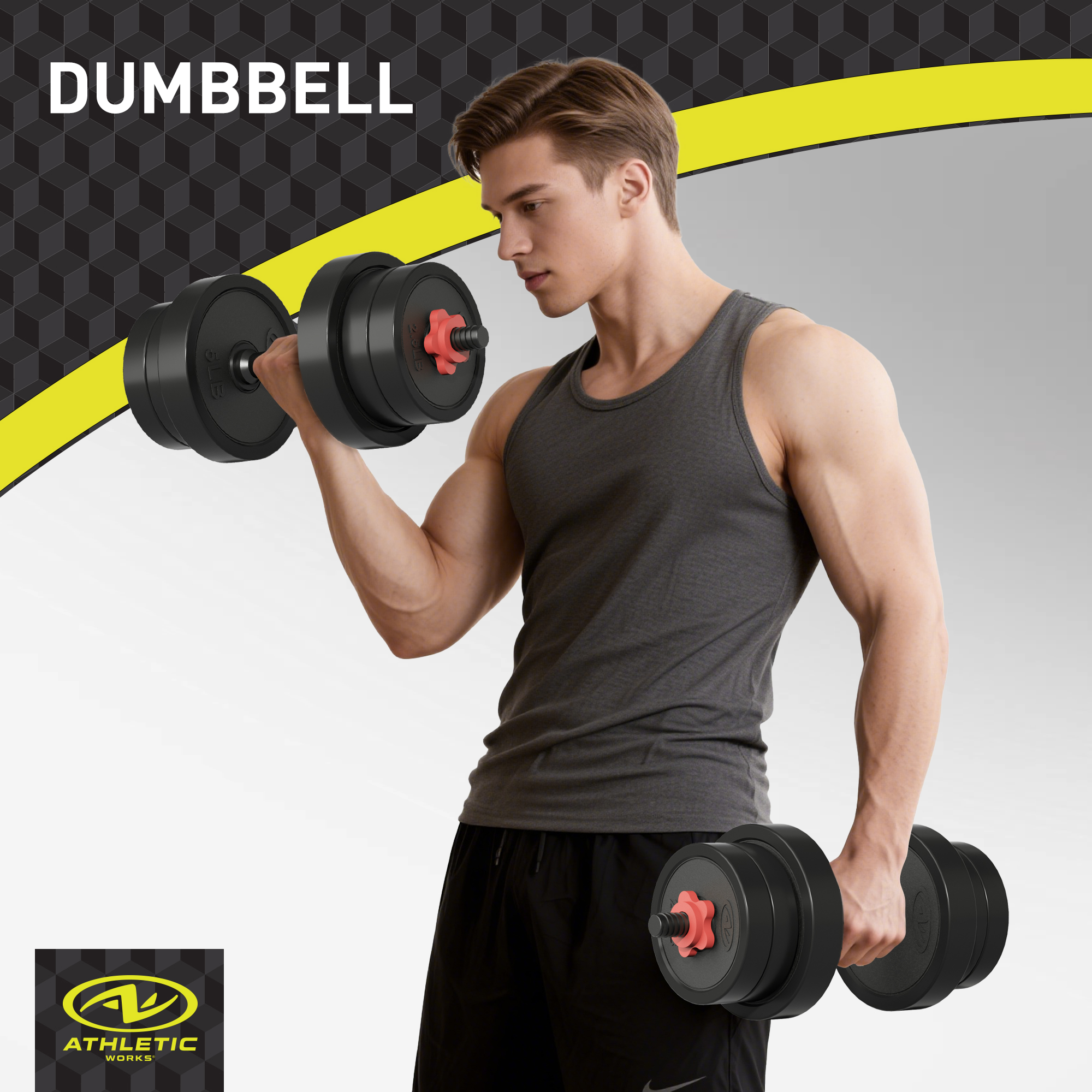 Athletic Works 40 Lb 5-in-1 Adjustable Dumbbell Set photo 3