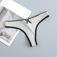 thumbnail image 2 of Velaura Underwear Girls Size 12 Bikini Women's Bikini Underwear Pack Ruched Panties Seamless Panties Medium Panties Custom Low Waist Striped Tangas No Show Bikini Custom Thongs Women Underwear, 2 of 4