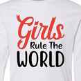 thumbnail image 4 of Inktastic Girls Rule the World Long Sleeve Youth T-Shirt, 4 of 5
