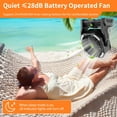 thumbnail image 5 of Battery Powered Fan with LED Light, 20000mAh Rechargeable Cordless Tent Fan for Camping, 5 of 8