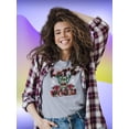 thumbnail image 2 of Let's Rock! Avocado Shaped T-Shirt Women -Smartprints Designs, Female x-Large, 2 of 4