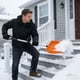 thumbnail image 4 of Pala De Nieve Pala quitanieves desmontable con hoja ancha de plástico y mango ergonómico para quitar nieve pesada (color naranja) Rkxzt, 4 of 9