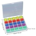 thumbnail image 4 of Tyeign Colorful/Clear 25 Bobbins Organizer, Machine Storage Case Spool Bobbin Box Sewing - Durable Plastic Material, Clear Compartments, Easy Storage And Retrieval, Essential Sewing Accessory, 4 of 5