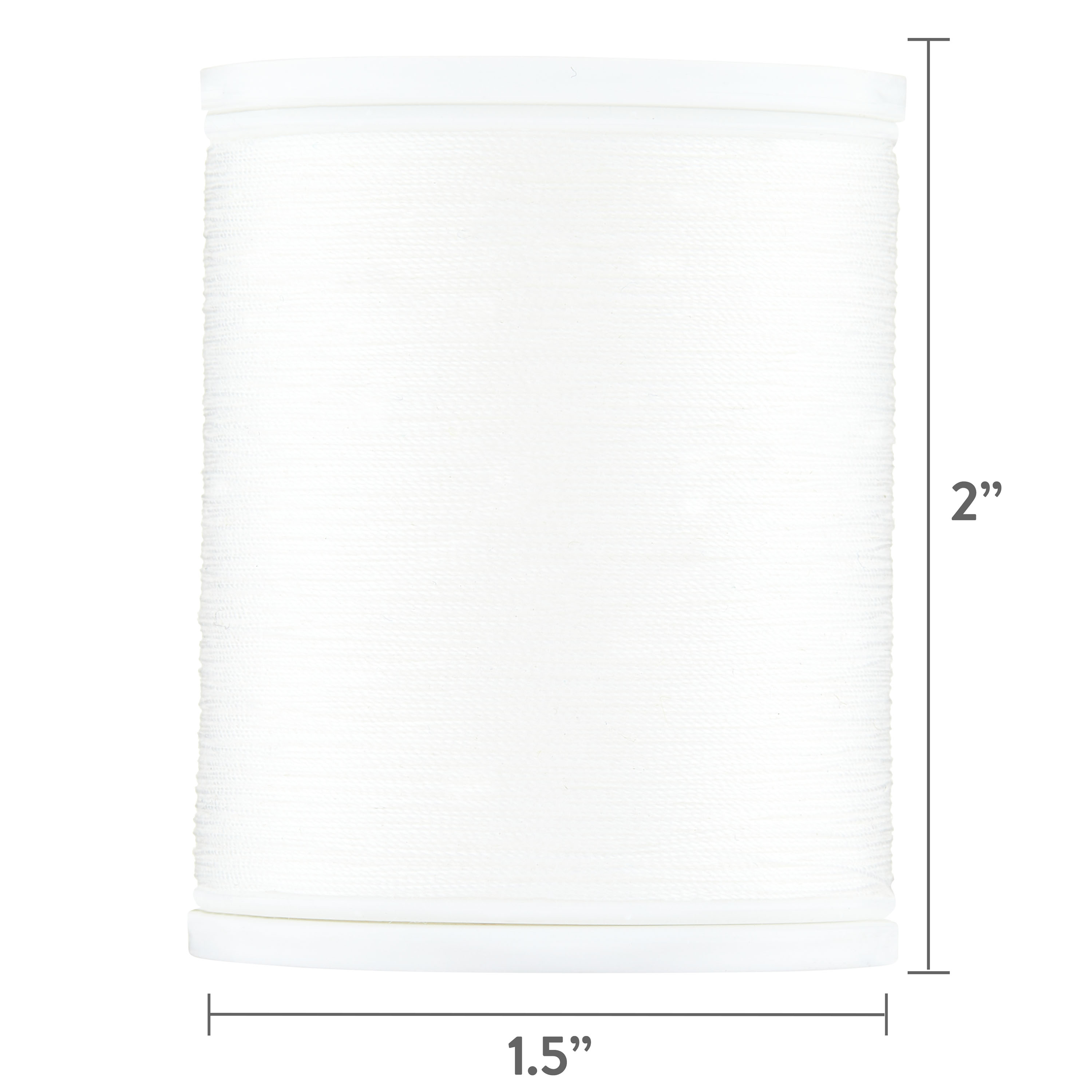 Hello Hobby Off-White 100% Polyester All Purpose Thread, 500 Yards