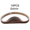 thumbnail image 1 of MYG 10pcs 15*452mm Sanding Belt 60-600-Grit for M10 Sander Adapter Polishing Machine, 1 of 9