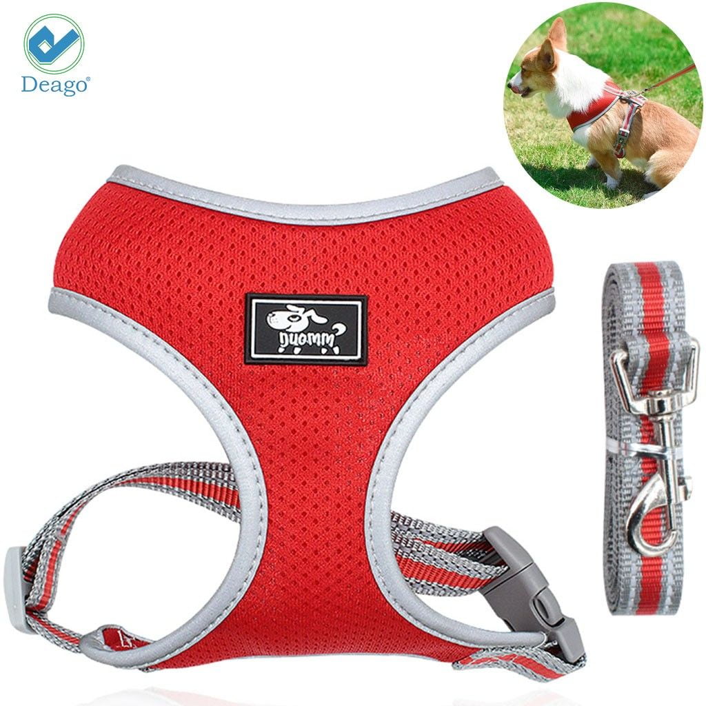 Deago Dog Harness Leash Set, Dog Harness NoPull Pet Harness Adjustable