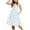 E004-Sky Blue, variant on Girls Layered Sleeveless Dress, Stylish Button Pocket Casual Crew Neck Tank Top, Ages 2 to 12, Cute Printed Dress for Kids
