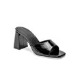 thumbnail image 1 of Sandalia con Tacón Exterior Sintético Color Negro De Charol Para Mujer De RBCOLLECTION, 1 of 3
