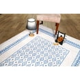 thumbnail image 4 of Furnishmyplace Furnish My Place Bordered Transitional Rug - Light Blue, Geometric Rug 2'x8', 4 of 10
