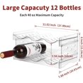 thumbnail image 4 of Estante para vinos, paquete de 4 estantes apilables para 12 botellas, estante para vinos para organización interior (4 niveles), 4 of 7