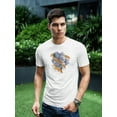 thumbnail image 2 of Blue Japanese Dragon Hand Drawn T-Shirt Men -Image by Shutterstock, Male 4X-Large, 2 of 4
