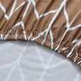 thumbnail image 4 of Dining Room Chair Covers Slipcovers Patterned Stretch Printed Parsons Dining Chair Cover Washable Removable Suitable Armless for Hotel Restaurant Ceremony Universal Size (8 Piece, Camel), 4 of 6