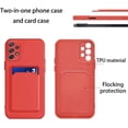 thumbnail image 3 of Compatible with Samsung A32 4G Case with Card Holder Shockproof Phone Cases for Samsung Galaxy A32 4G Anti-Scratch Silicone TPU Protective Case (Samsung A32 4G, Red), 3 of 13