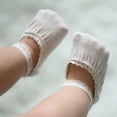 thumbnail image 4 of Visland 5 Pair Infant Toddler Lace Socks Baby Girl Breathable Elastic Socks Little Girl Princess Lace Crew Socks, 4 of 8