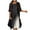 Black Womens Summer Dress, variant on USSUMA Sundresses for Women Two-Piece Set Sleeveless Casual Dresses for Women Loose Chiffon Cardigan with Flowy Midi Dresses Women Summer Round Neck Beach Dresses Wedding Guest