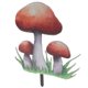 thumbnail image 1 of Beautifully Designed Mushroom Lawn Sign Ideal For Garden Decorations Featuring Printing 25X19CM 1 Piece, 1 of 5
