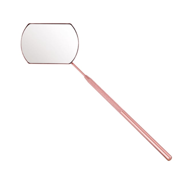 Minnieouse Stainless Steel Mirror for Checking Eyelash Tools Applying Extension Pinceles de maquillaje y herramientas Rosa