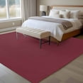 thumbnail image 5 of Red Solid Color Area Rugs Collection 6'x9', Aesthetics Contemporary Luxury Non Slip Indoor Rectangle Throw Runner Rug Floor Mat Carpet for Living Room Dining Table Bedroom Nursery, 5 of 9