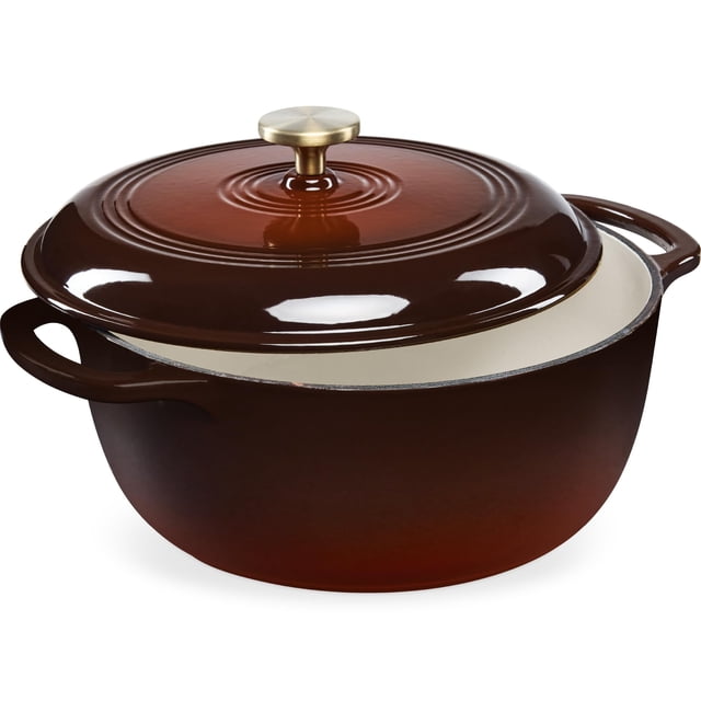 Olla holandesa Best Choice Products de hierro fundido esmaltado de 6 qt