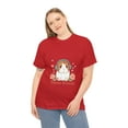 thumbnail image 4 of Guinea Grooves Unisex Heavy Cotton Tee Cute Pig Wearing Headphones Tshirt, 4 of 12