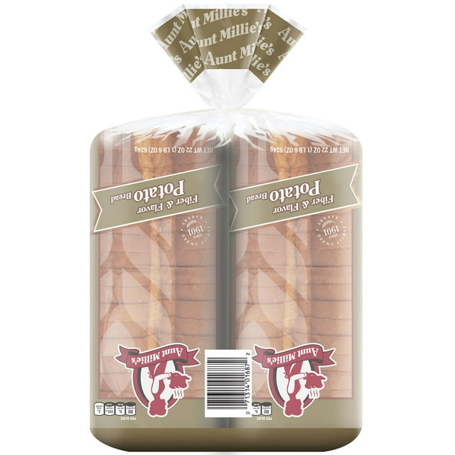Aunt Millie's Healthy Goodness Fiber & Flavor Potato Bread 20 oz., 2 pk.