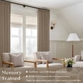 thumbnail image 2 of Cortinas TWODRAPES de lino con pliegues tipo pinch, 102 x 229 cm, 2 paneles, 2 of 9