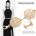 thumbnail image 5 of Fashion Chain Belt For Women Vintage Openwork Carved Metal Ring Waist Belt, Gold Adjustable Buckle Long Waist Belt, Dress Belt Body Chain, 5 of 6