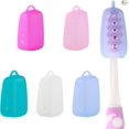 thumbnail image 1 of WeiHuan toy store Funda para cabezal de cepillo de dientes eléctrico, paquete de 5 tapas para cepillos de dientes para viajes, funda protectora de silicona para cepillo de dientes portátil para el hog, 1 of 5