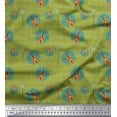 thumbnail image 1 of Soimoi Rayon Fabric Notes & Guitar Musical Instrument Print Sewing Fabric Yard 42 Inch Wide, 1 of 5