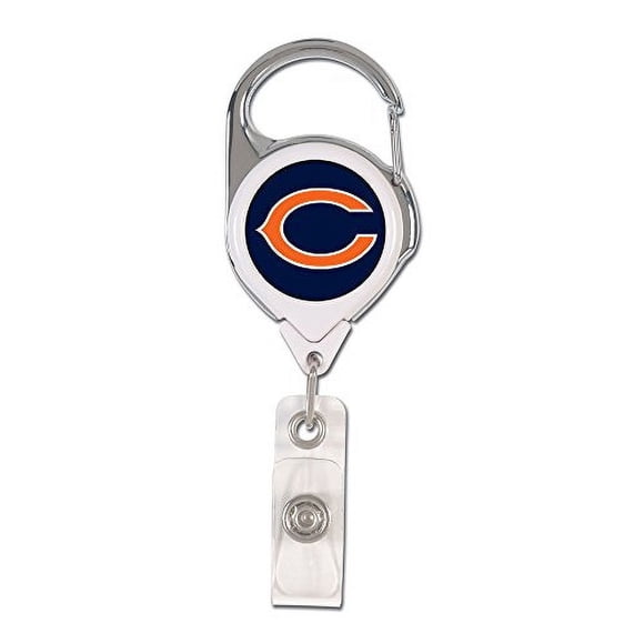 WinCraft NFL Chicago Bears Porta credenciales retráctil de lujo, color del equipo, talla única