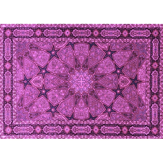 Ahgly Company Indoor Rectangle Persian Purple Traditional Area Rugs, 2' x 3'