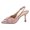 Pink, variant on Bowtie Pointed Toe Slingback Kitten Heels for Women Prom Dressy Elegant Slip on Vintage Leather Stiletos for Ladies Wedding Party Gold Size 9.5