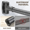 thumbnail image 5 of Curved Shower Curtain Rod, 45-72" Adjustable Rustproof Steel Tension Rod,Drill Required, Black, 5 of 6