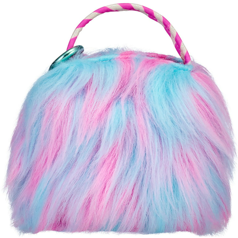 Real Littles Mini Handbags Series 3 Six Surprises Inside Furry Pink Blue Bag  New