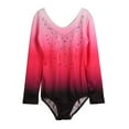 thumbnail image 6 of Kids Girls Gymnastics Leotards One-Piece Ballet Dancewear Bodysuit Clothes, 5-12T, 6 of 12