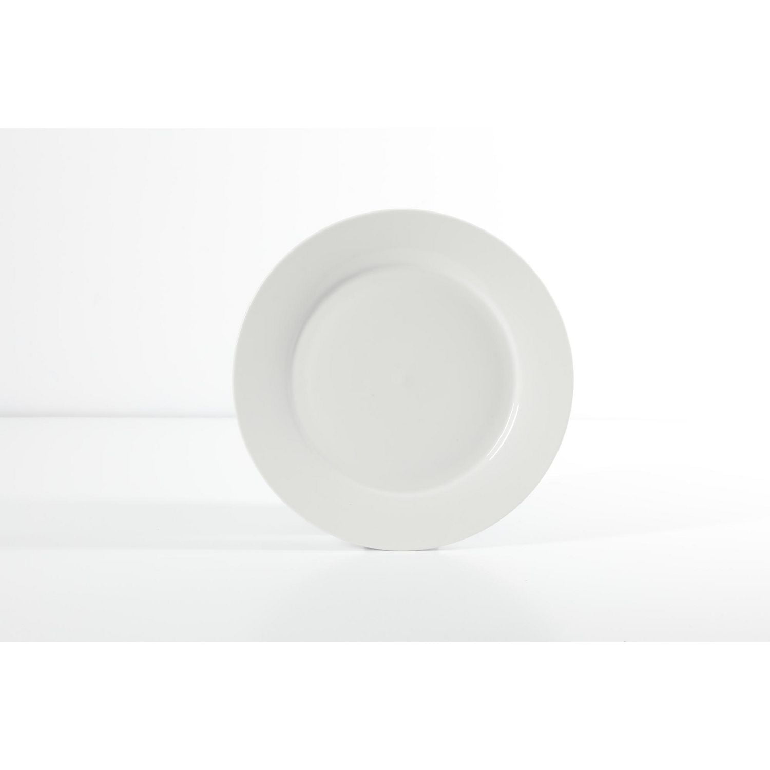 Gibson Home Noble Court 16 Piece Dinnerware Set, White, Rim Shape