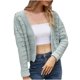 thumbnail image 1 of Cárdigan Para Mujer Casual Moda Cuello en V Color Sólido Manga Larga Tops Blusa Odeerbi  ODB138845, 1 of 7