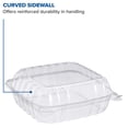 thumbnail image 5 of C90PST1 ClearSeal Plastic Hinged Containers, Clear, 8.2 x 8.3 x 3 Inches, Case of 250, 5 of 7