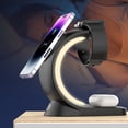 thumbnail image 2 of Cargador inalámbrico magnético JShteea QC3.0 carga rápida para iPhone Airpods, 2 of 9