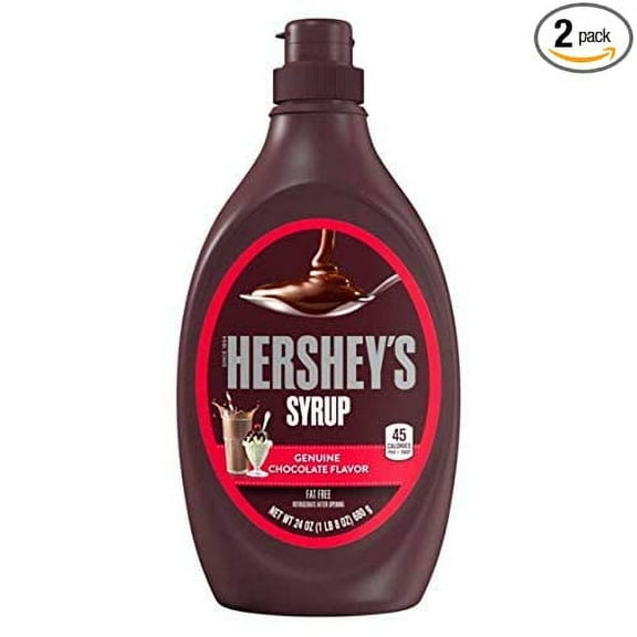 Hersheys Chocolate Syrup 24 oz (Pack of 2)