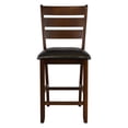 thumbnail image 3 of Pemberly Row 25.5" Wood Counter Height Dining Room Chair in Oak (Set of 2), 3 of 6