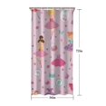 thumbnail image 5 of Pink Ballerina Princess Pattern Shower Curtain 36"x72" ,Bathroom Decorative Shower Curtains Set with 12 Hooks,Modern Waterproof Washable Shower Curtain, 5 of 6