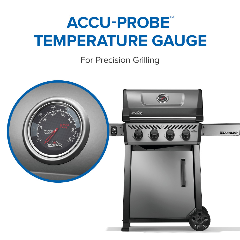Napoleon Freestyle 425 4-Burner Propane Gas Grill in Graphite Grey