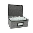 thumbnail image 4 of Caja de almacenamiento de cristalería con separadores para copas de vino tinto o , copas de champán y armario de cocina, 4 of 9