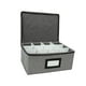 thumbnail image 4 of Caja organizadora de vino, capacidad para 12 copas, con para etiquetas y separadores. Organizador de vasos para bar o armario., 4 of 9