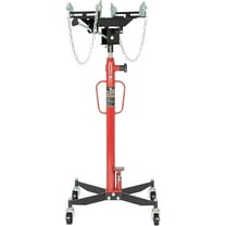 0.75 Ton (1660 lbs) Hydraulic Telescoping Transmission Jack with 360° Swivel Wheels, Foldable Foot Pedal, Adjustable Garage/Shop Lift Hoist for Auto Repair & Vehicle Maintenance