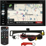 BOSS Audio Systems Elite BV960NV GPS Navigation Car Stereo Safe Driver's Bundle w/ ACAM4 Backup Camera. Bluetooth 2-DIN CD Digital Receiver, 6.2" Screen, Built-in GPS w/ Turn-by-Turn Voice Guidance